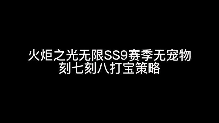 火炬之光无限ss9赛季无宠物刻七刻八策略截图