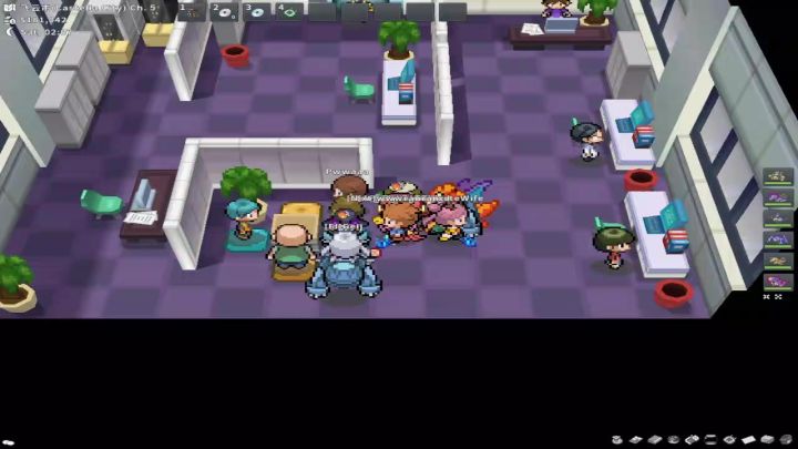 pokemmo合众最有钱NPC森源打法教学把他当天王一样打两只精灵就行截图