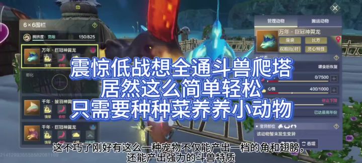 畜牧养什么宠物最有性价比?萌新斗兽爬塔打不过?养这种宠物就够截图