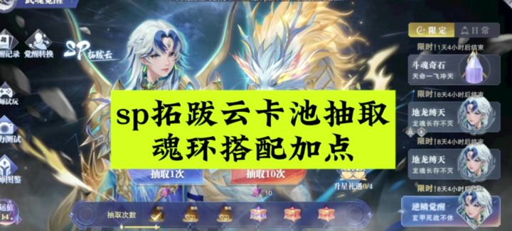 sp拓跋云卡池抽取,魂环搭配加点截图