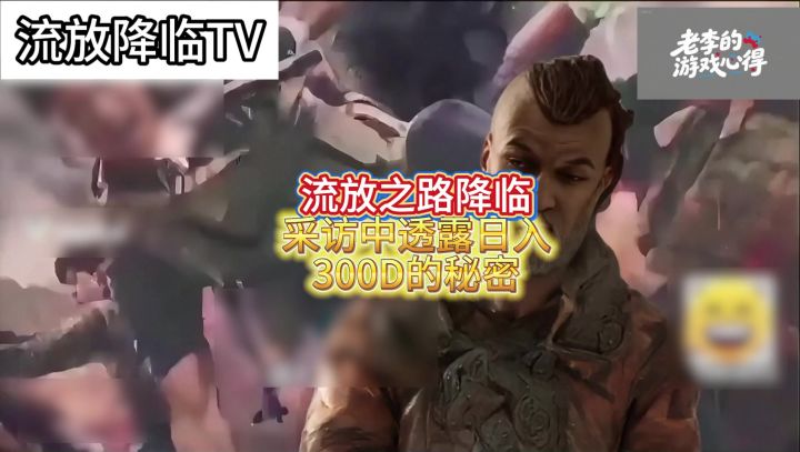 某高玩采访中透露日入300D截图