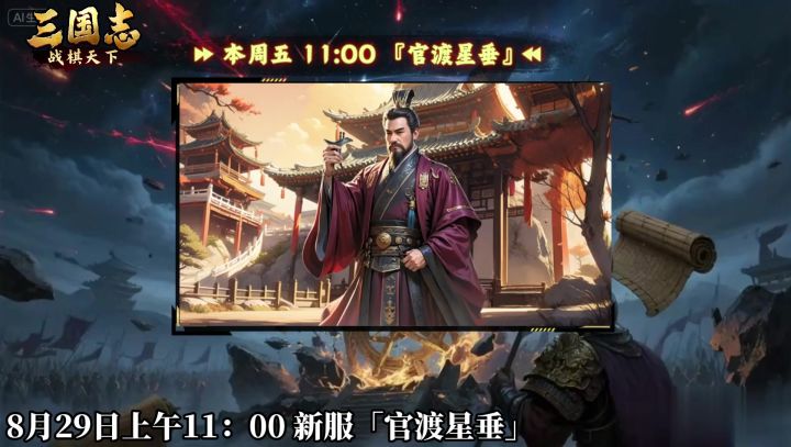 ★ 倒计时1天!《三国志战棋天下》新服【官渡星垂】周五11点开服截图