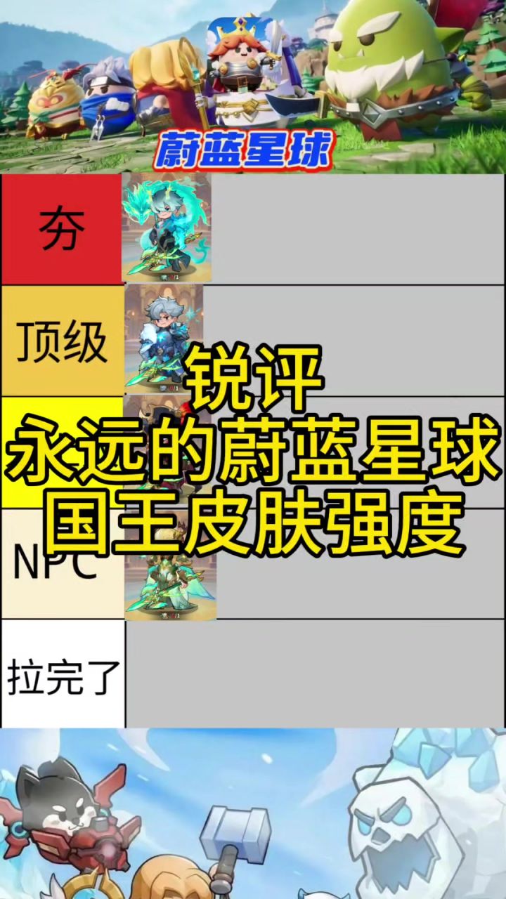 锐评永远的蔚蓝星球国王皮肤强度截图