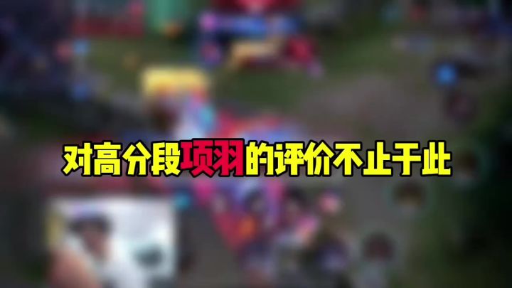 对高分段项羽的评价不止于此截图