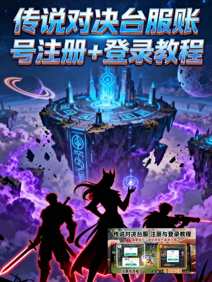 传说对决正式服账号注册账号+登录教程。截图