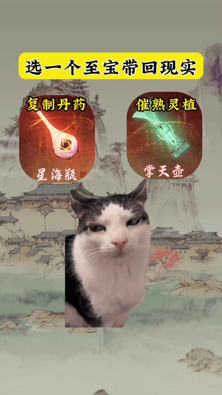 选一个至宝带回现实!截图
