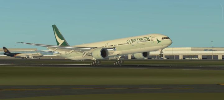 Cathay B777 落地樟宜20R截图