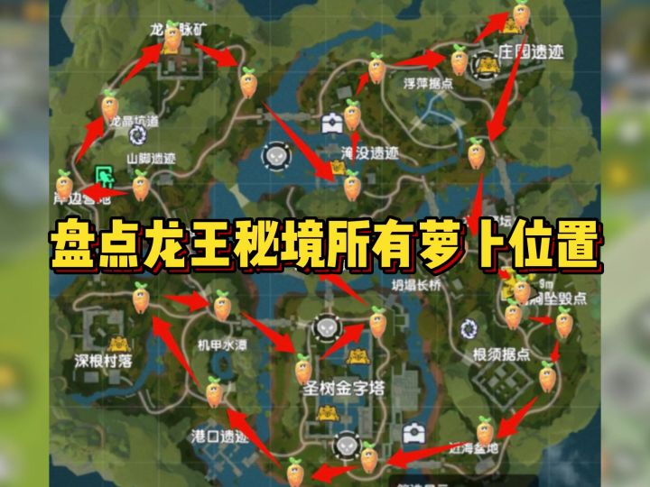 盘点摸金所有萝卜藏金洞位置(附带路线图)截图