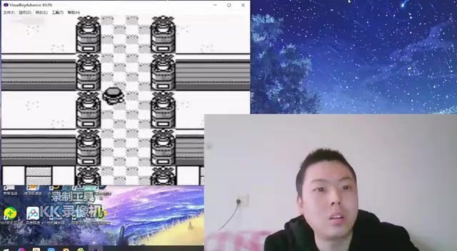 口袋妖怪蓝版初代GBA掌机游戏神坡农二解说对决四天王和冠军小茂截图