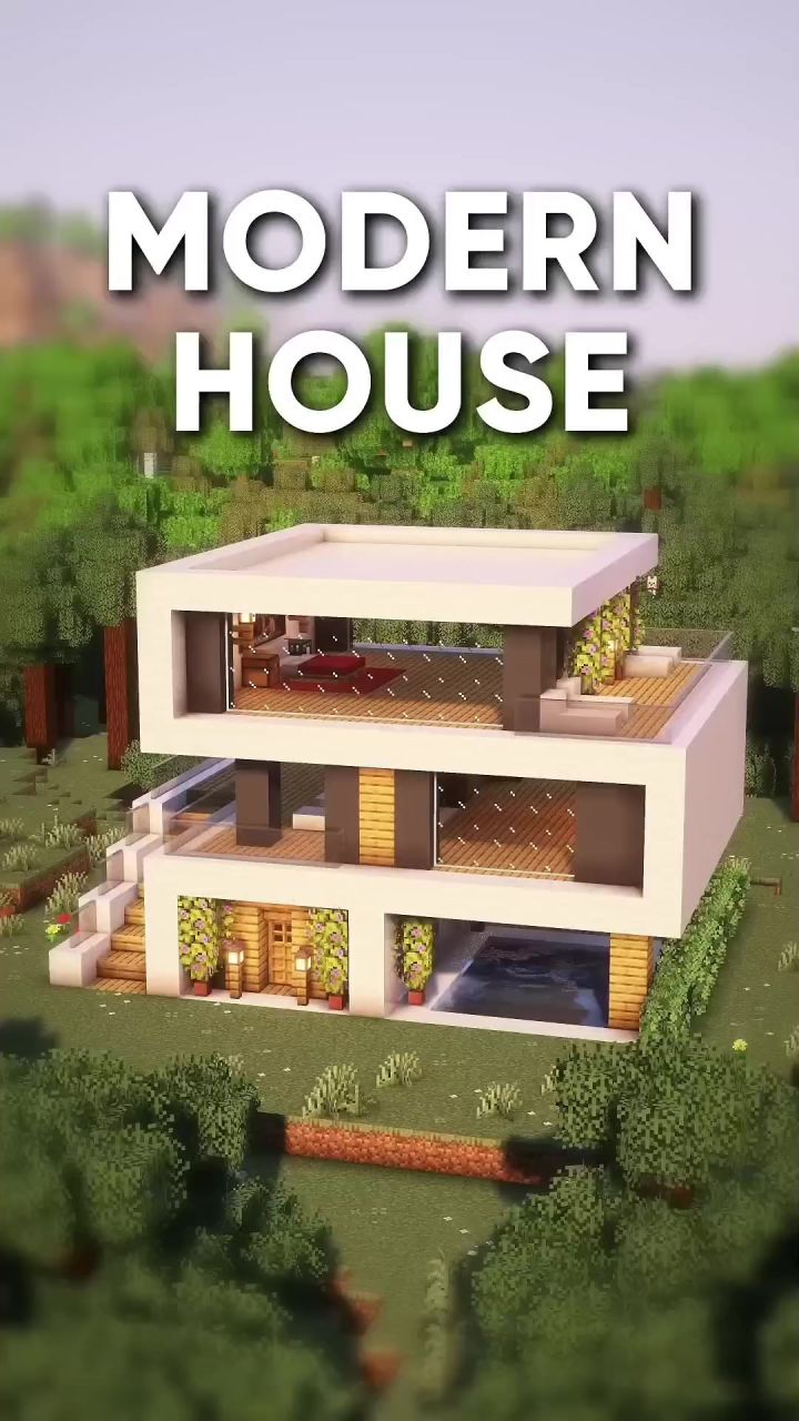 我的世界:现代别墅建造教学截图