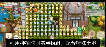 3分钟一轮地快速刷种植等级（需buff＋地块）