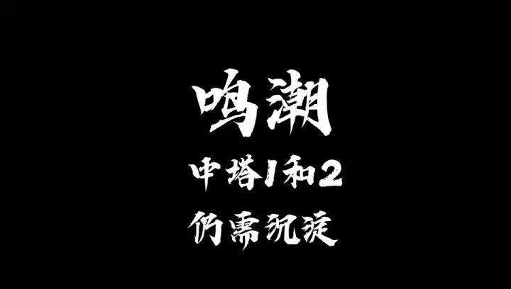 鸣潮,萌新的号仍需打磨截图