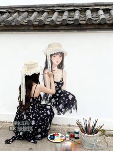 可爱的萌妹子画画好看的小姐姐唯美美女图片小仙女合集截图