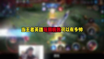 当王者英雄玩到极致可以有多帅