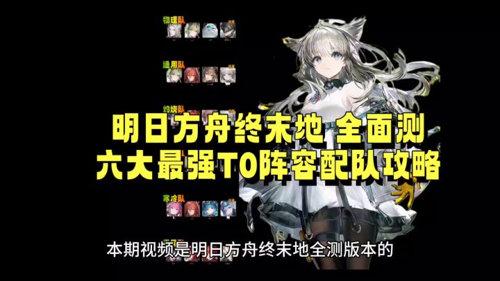 明日方舟终末地 全面测 六大T0阵容配队攻略截图