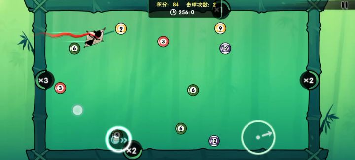 嗯 即使闪屏也要打桌球截图