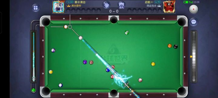 控制好白球,按自己的想法打截图