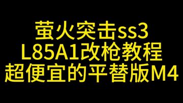 萤火突击ss3平替版4改枪教学