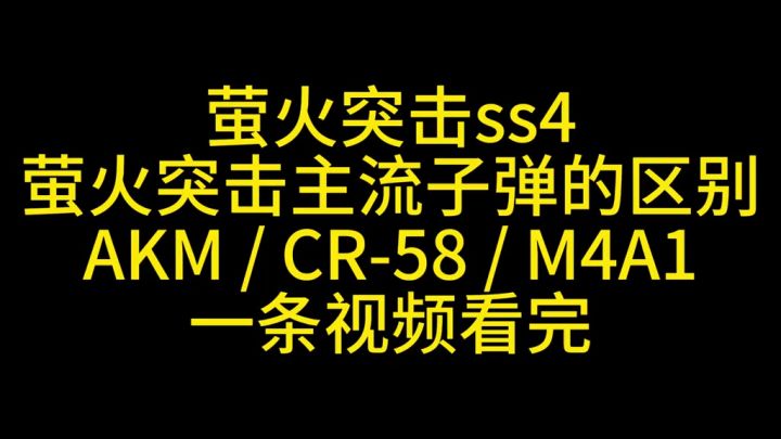 萤火突击主流子弹的区别截图