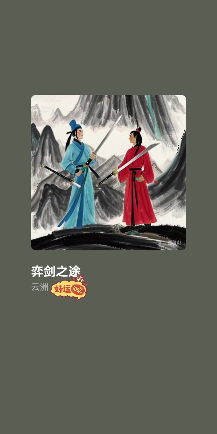 原创弈剑行歌曲截图