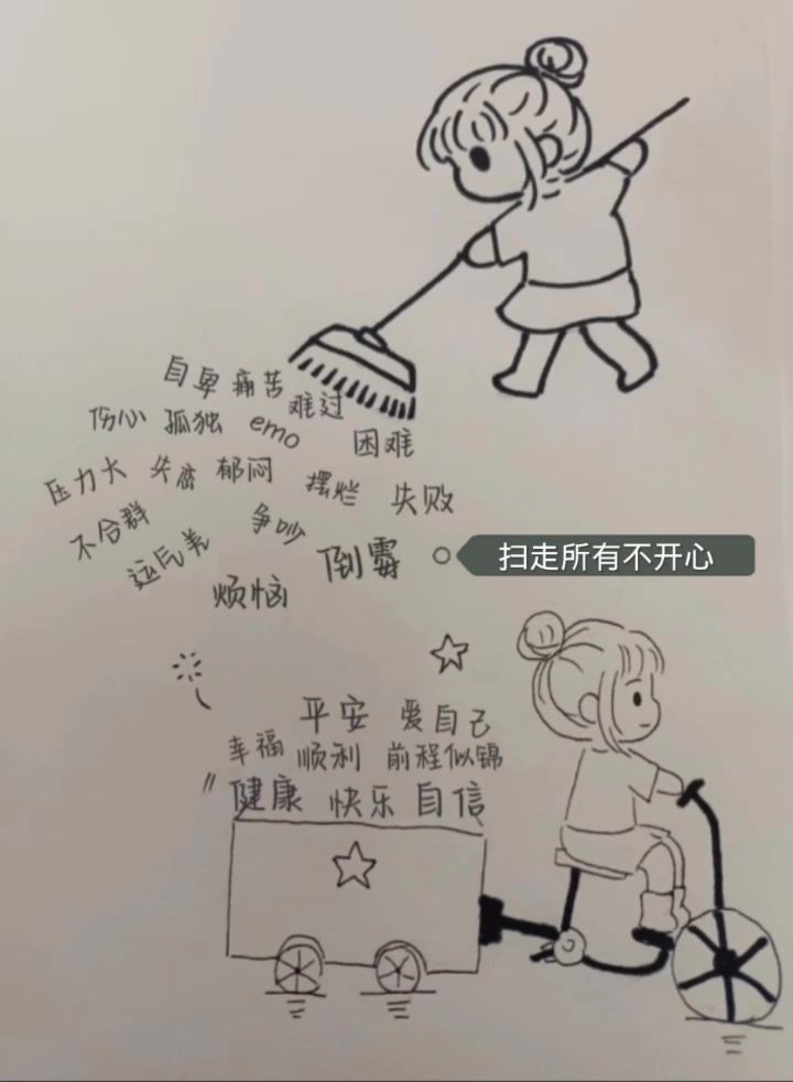 扫走所有不开心 每天都要好好爱自己.截图