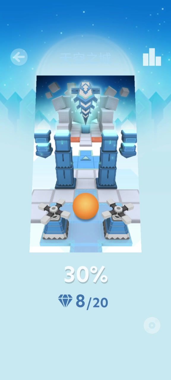 滚动的天空天空之城完美通关截图