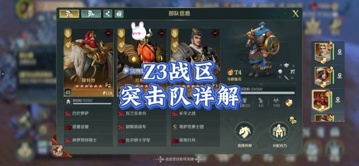Z3老区突击队,装备,加点,传承细节。截图