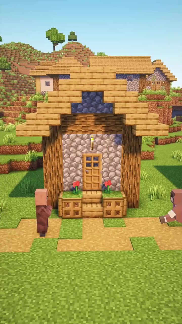 我的世界:简易入门村庄房屋建造教学🏠截图