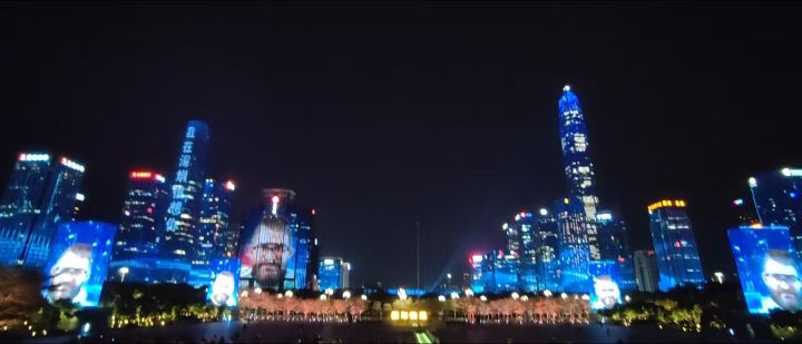 绝密珠江灯光秀。现场实录。截图