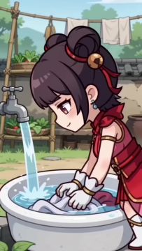 原本后面还有一句差点水溢出来了