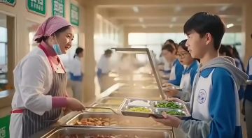 不同王者玩家在食堂打饭的待遇