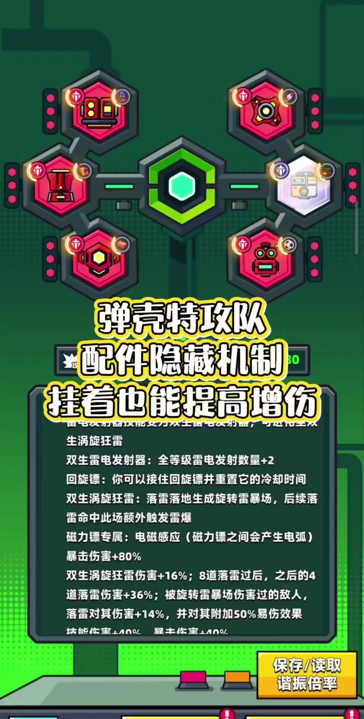 弹壳特攻队配件隐藏机制挂着也能增伤截图