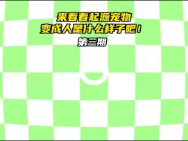 当起源宠物变成人是什么样子？