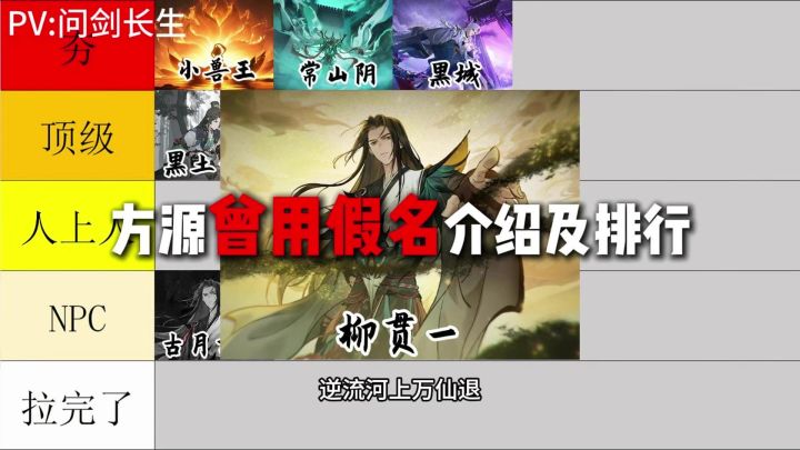 从夯到拉锐评方源曾用假名【问剑长生】截图