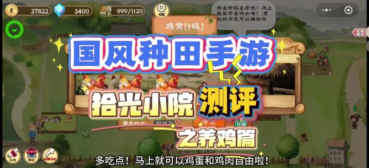 国风种田经营手游【拾光小院】测评之养鸡篇截图