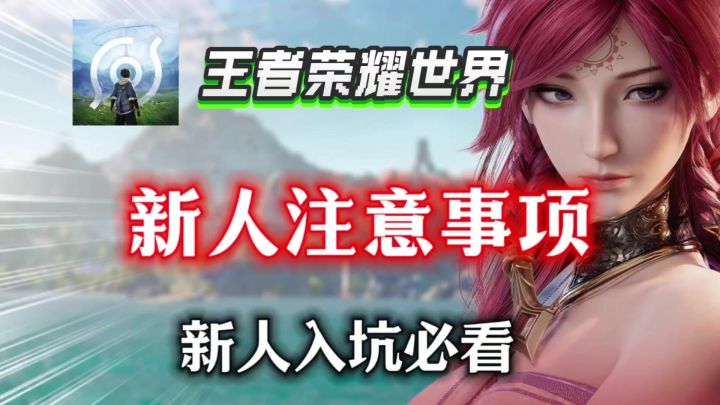 【王者荣耀世界】新人入坑注意事项⚡新人入坑必看！开荒英雄搭配截图