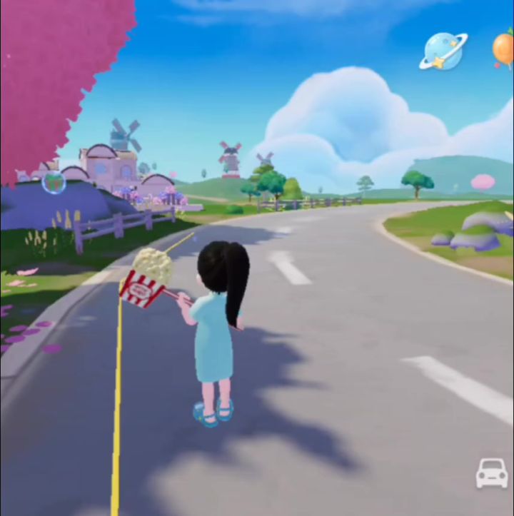 路上烟花截图