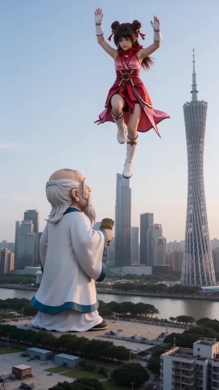 震惊！一妙龄女子殴打百岁老人！截图