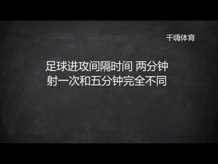 足球进攻间隔时间 两分钟射一次和五分钟完全不同截图