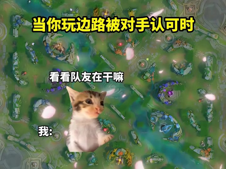 当你玩边路被对手认可时截图