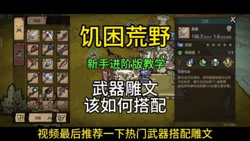 新手进阶版教学之武器雕文搭配攻略
