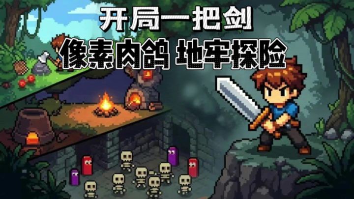 像素地牢Roguelike爽游❗开局一把剑，轻松打通关截图