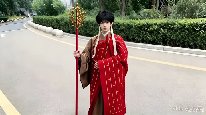 神坡农二自制AI短剧农二扮演唐僧西游记之唐僧云游天下第1集截图