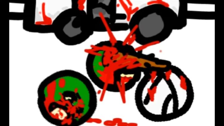 [自制动画]路上有僵尸，我下车为民除害:P截图