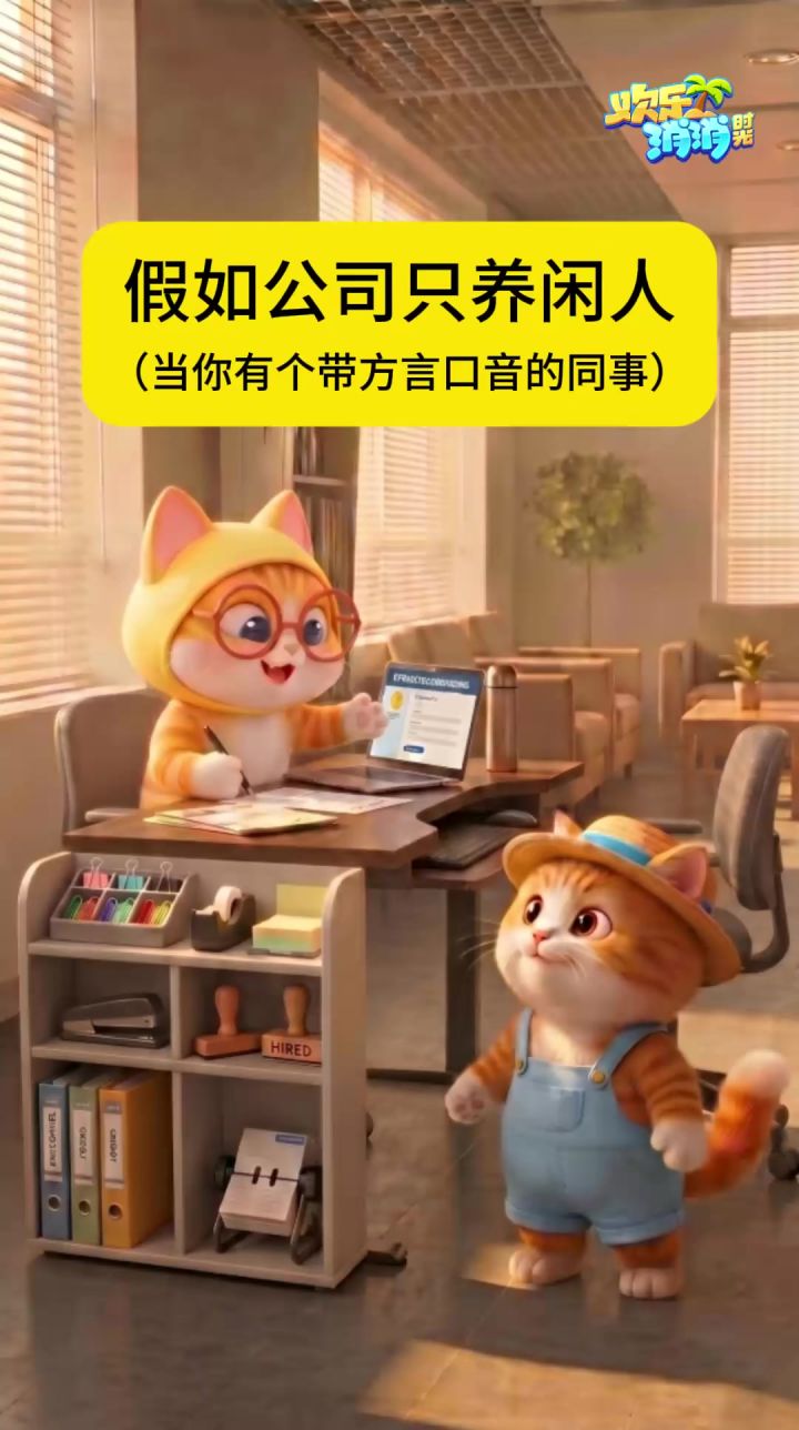 当你有个带方言口音的同事截图