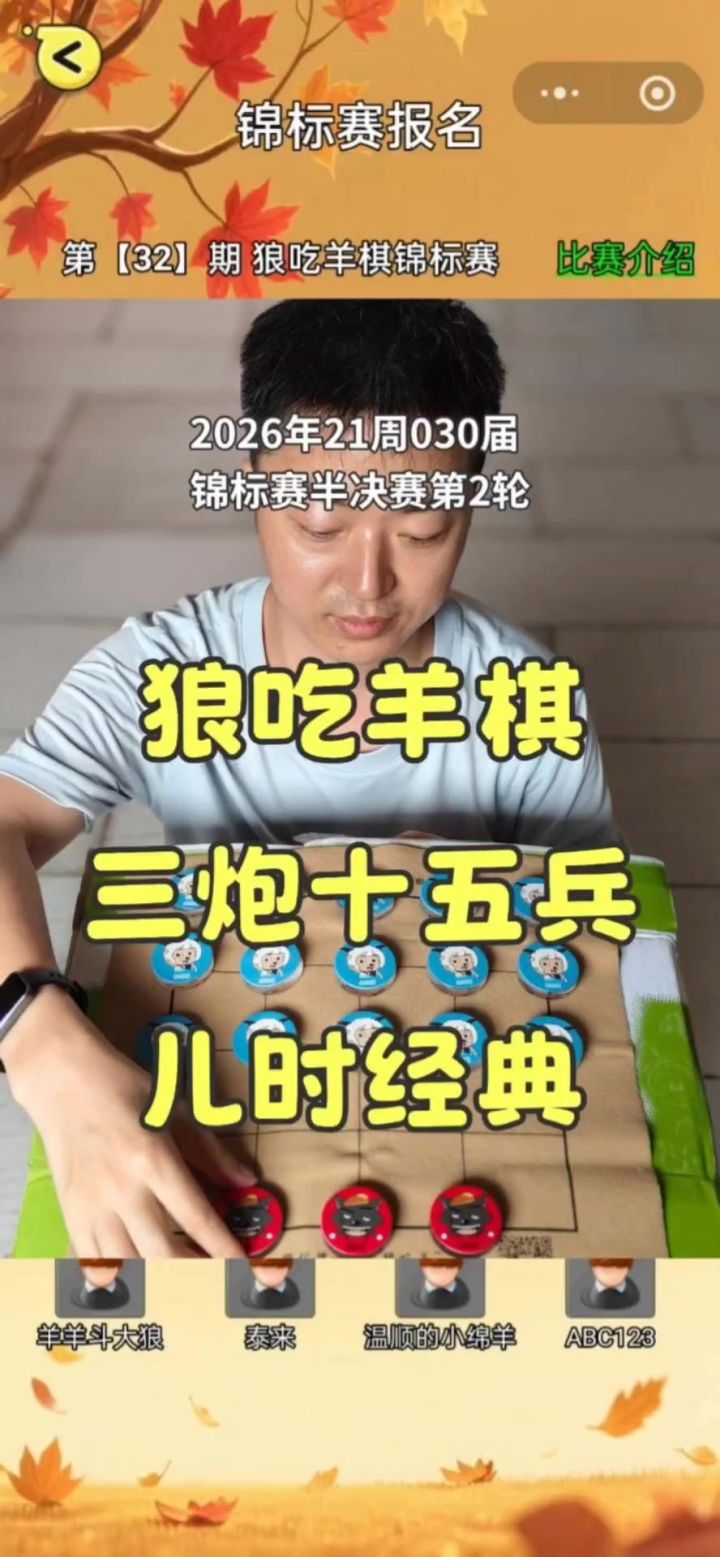 狼吃羊棋第30届锦标赛——半决赛第2轮截图