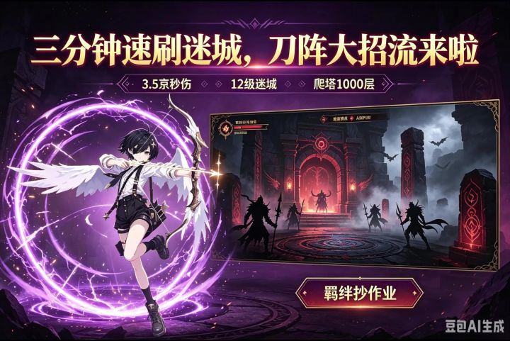 【元气骑士前传SS8赛季】三分钟速刷迷城，刀阵大招流来啦截图