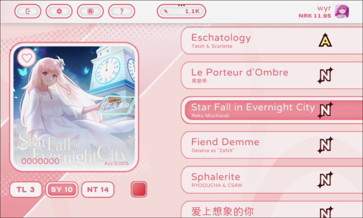 Star Fall in Evernight City截图