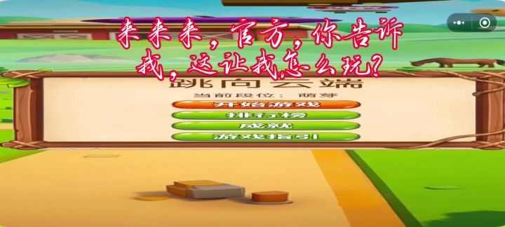 你看看你做的游戏截图