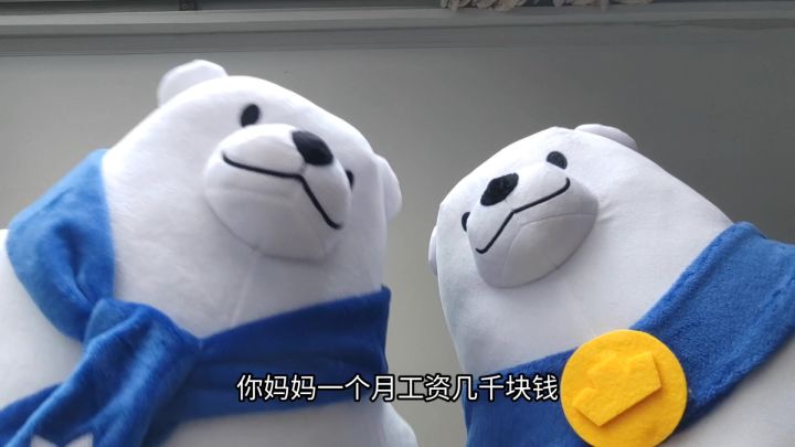 你妈妈一个月工资几千块钱？截图